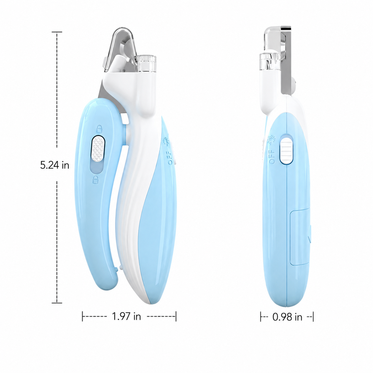 Compact LED Pet Nail Clippers