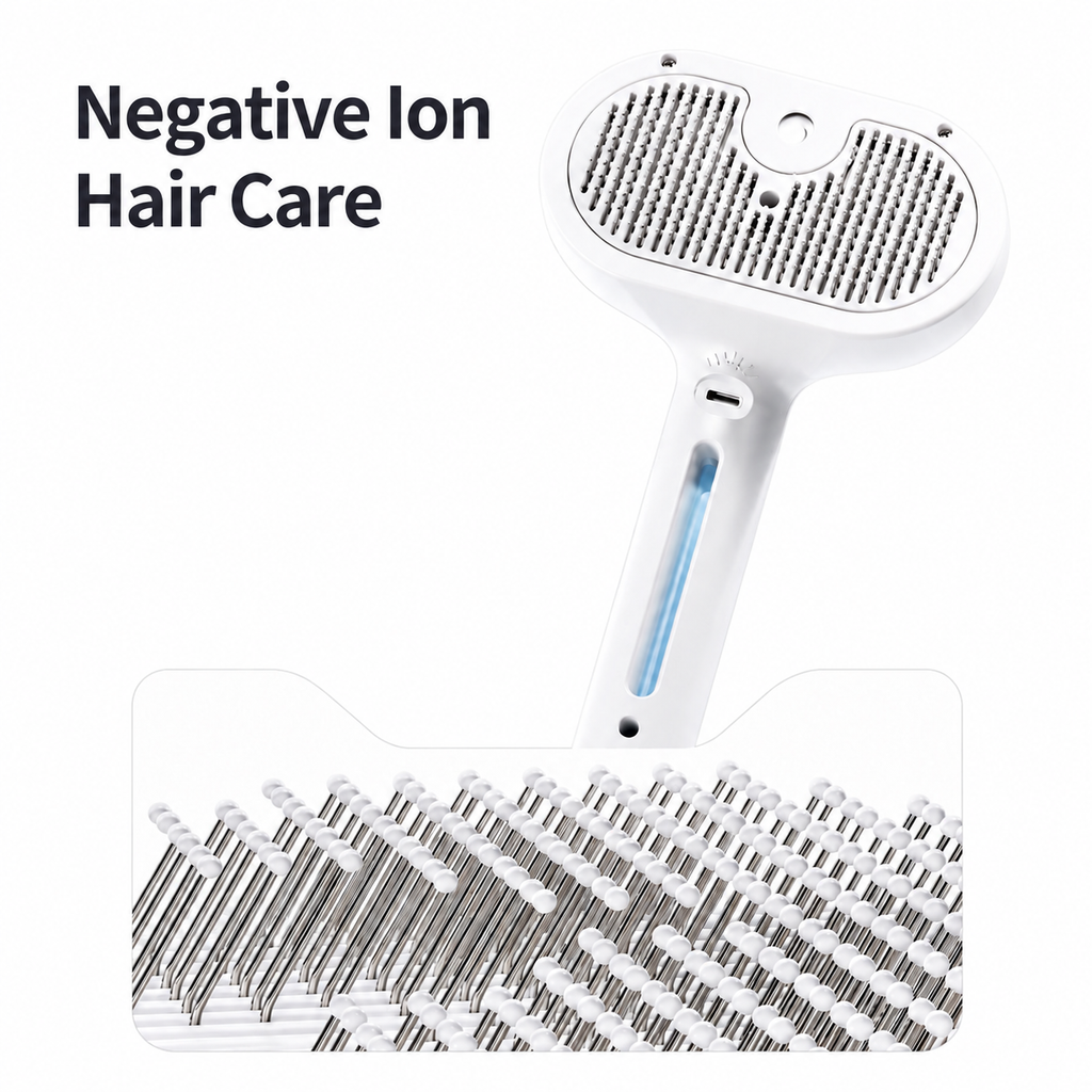 Rechargeable Mist Pet Grooming Brush