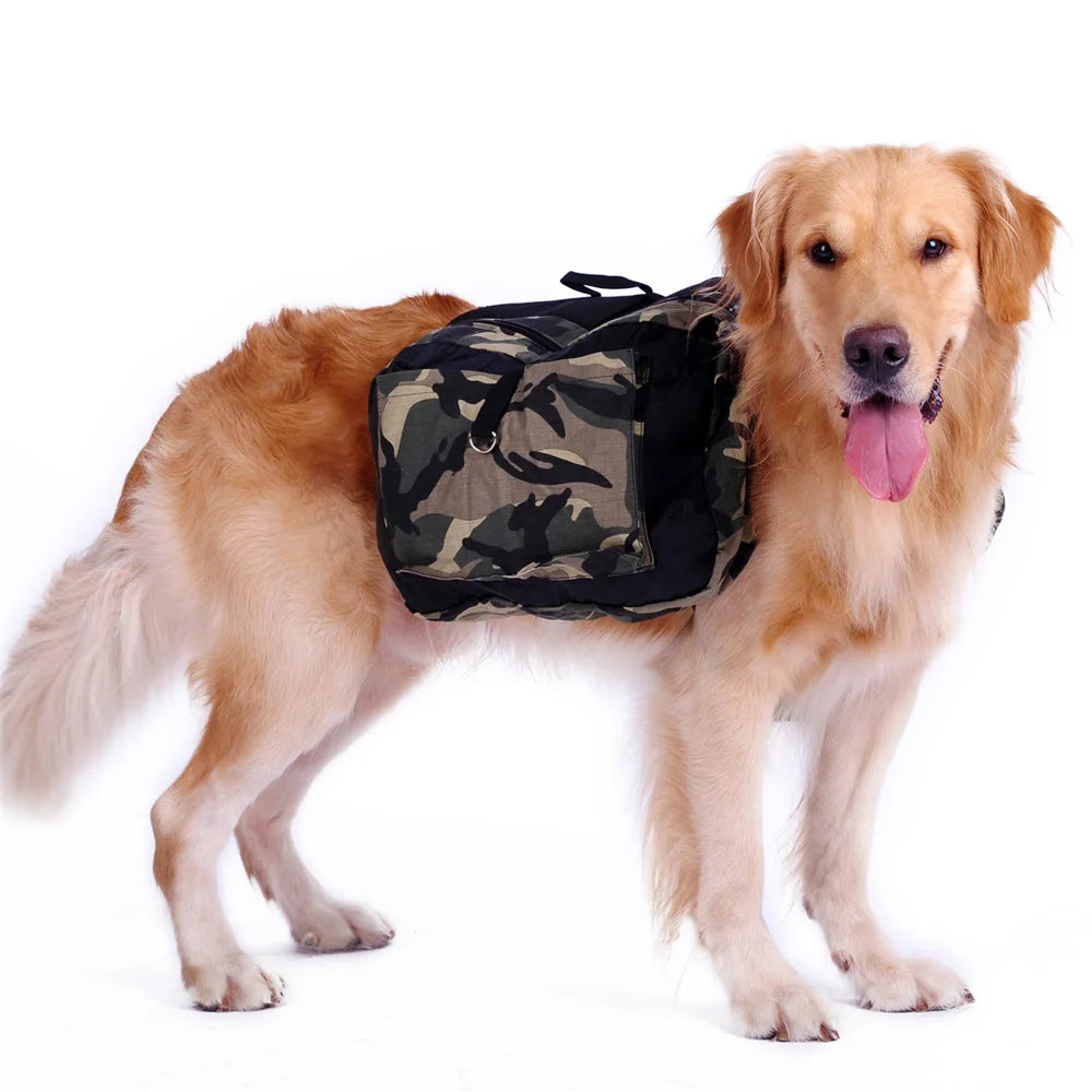 Camouflage Dog Saddle Pack