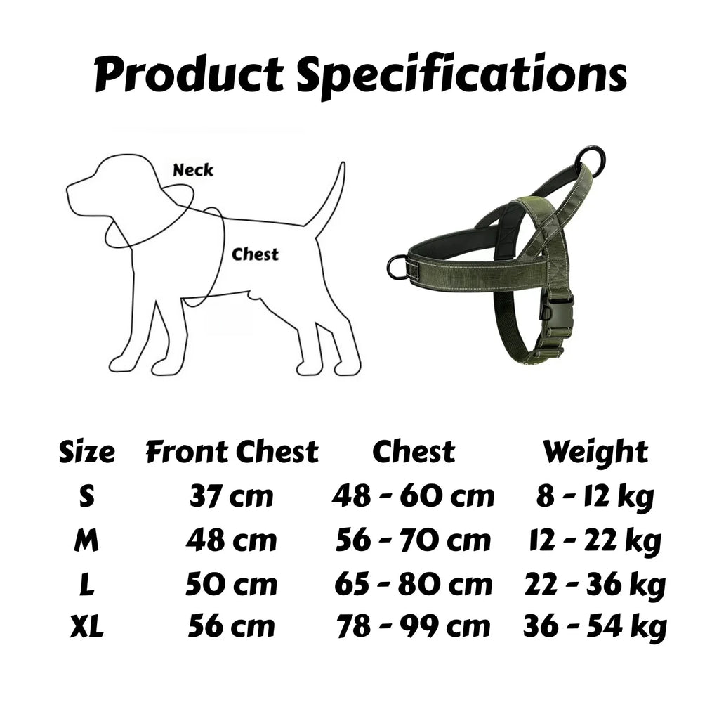 Reflective No-Pull Dog Harness with Handle