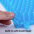 Removable soft silicone brush insert