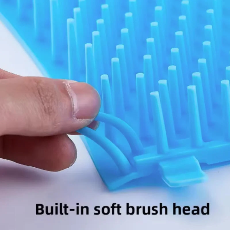 Removable soft silicone brush insert