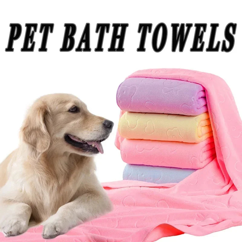 Embossed Pet Bath Towel — product view 2