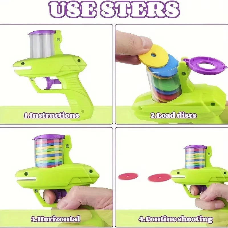Four-step guide for loading and launching discs