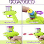 Four-step guide for loading and launching discs
