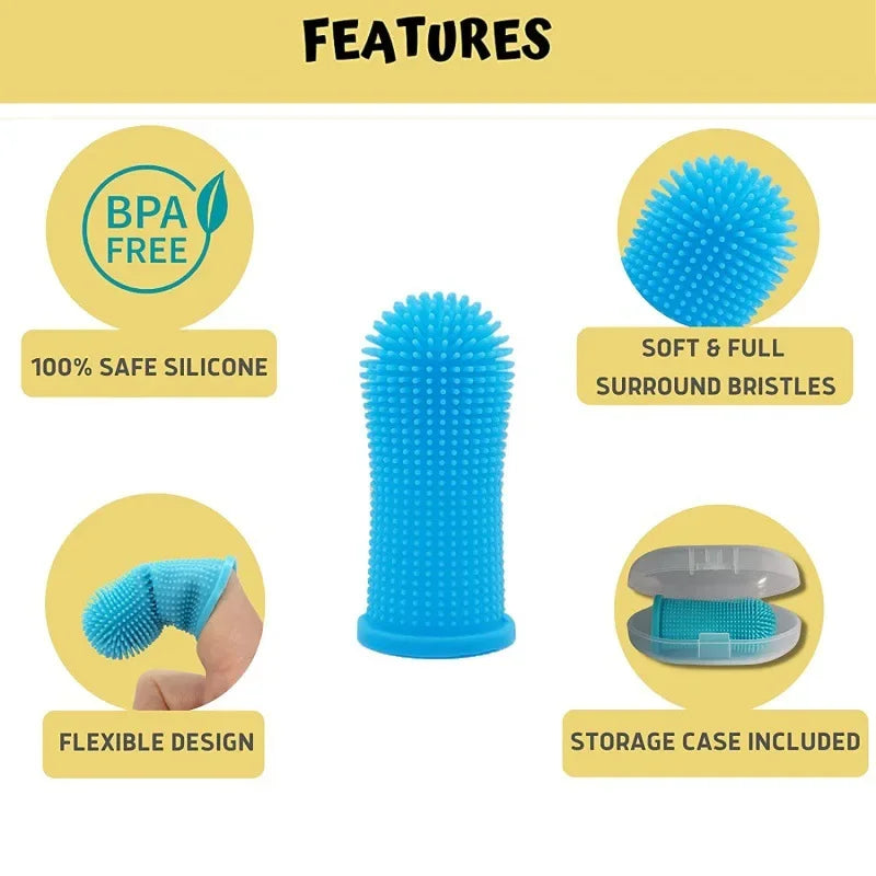 Silicone Pet Finger Toothbrush — detail view 4