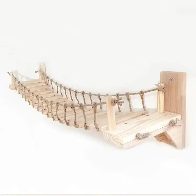 Pine & Sisal Wall-Mounted Cat Bridge