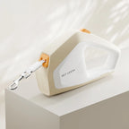 Cream Three-Position Brake Retractable Dog Leash