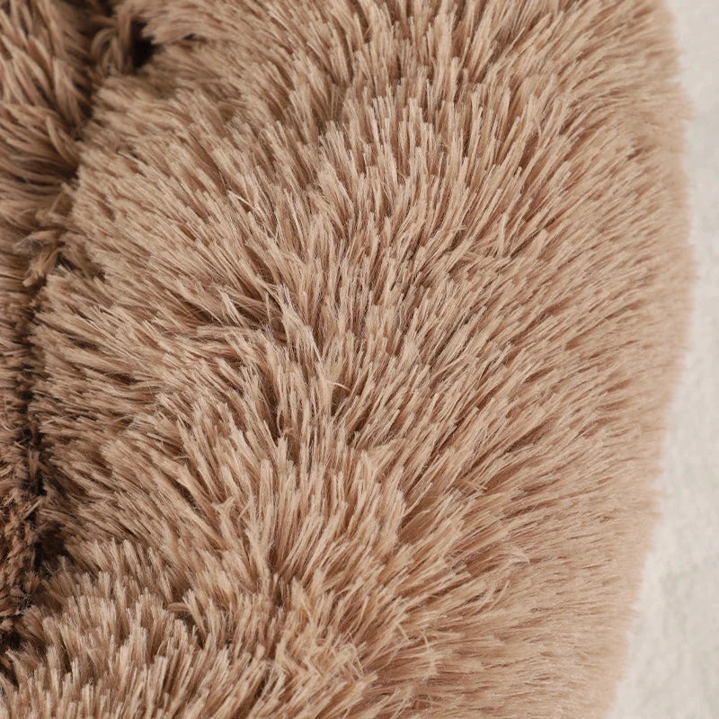 Paw-Shaped Plush Pet Bed