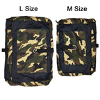Large and Medium saddle packs shown side by side