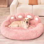 Paw-Shaped Plush Pet Bed