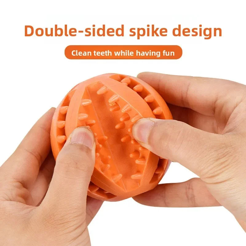 Grooved Treat-Dispensing Dog Ball — product view 3