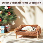 Raised Plush Cat Sofa