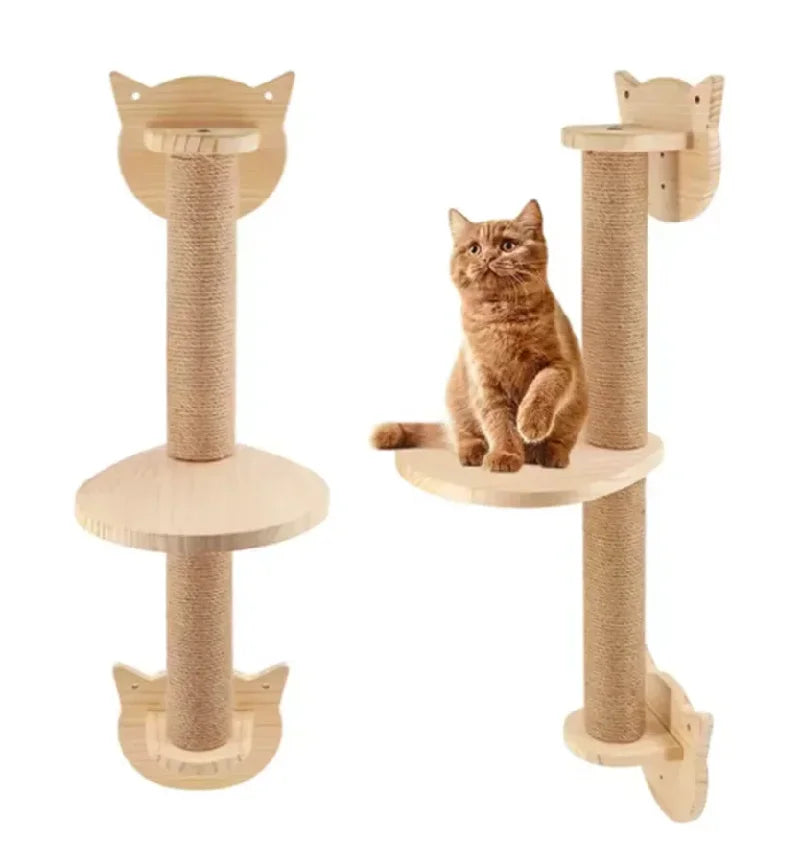 Plush Wall-Mounted Cat Perch