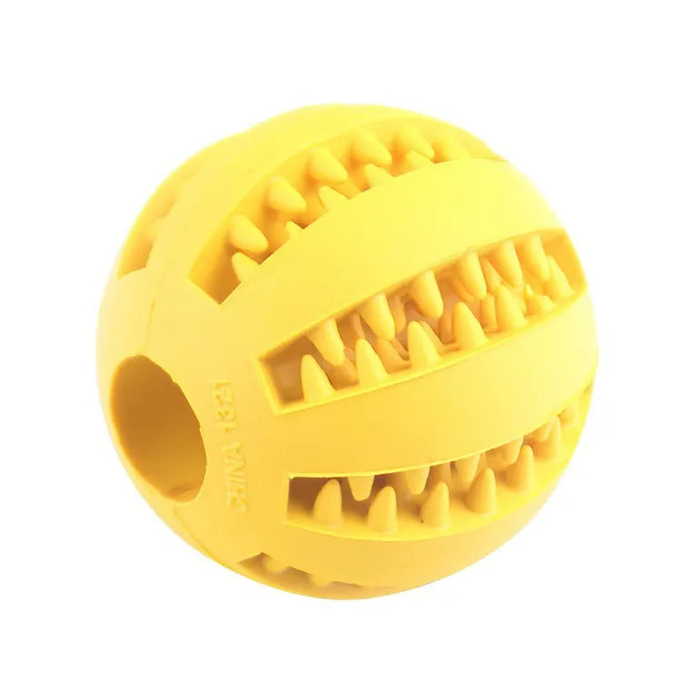Rubber Treat-Dispensing Dog Ball — detail view 7