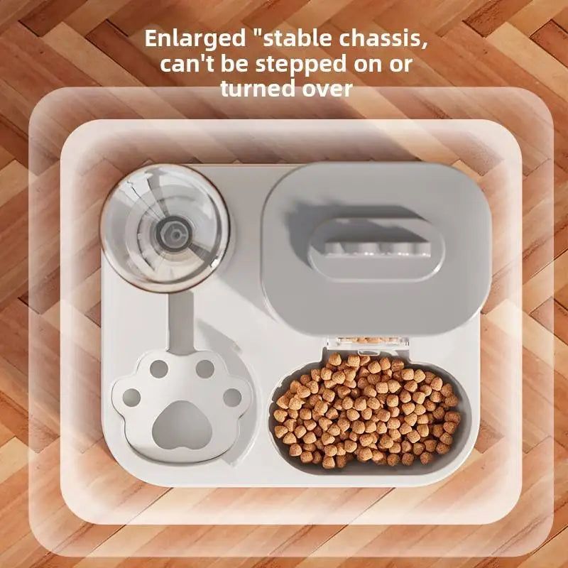 Stable shared base with food and water sections