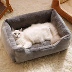 Plush Bolster Pet Bed — product view 2