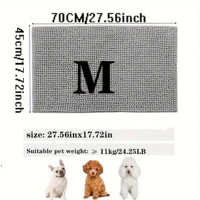 M gray mat dimension graphic, 45 × 70 cm