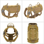MOLLE-Style Tactical Dog Harness — product view 3