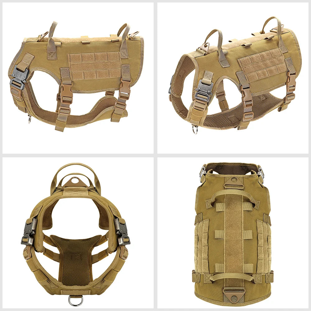 MOLLE-Style Tactical Dog Harness — product view 3