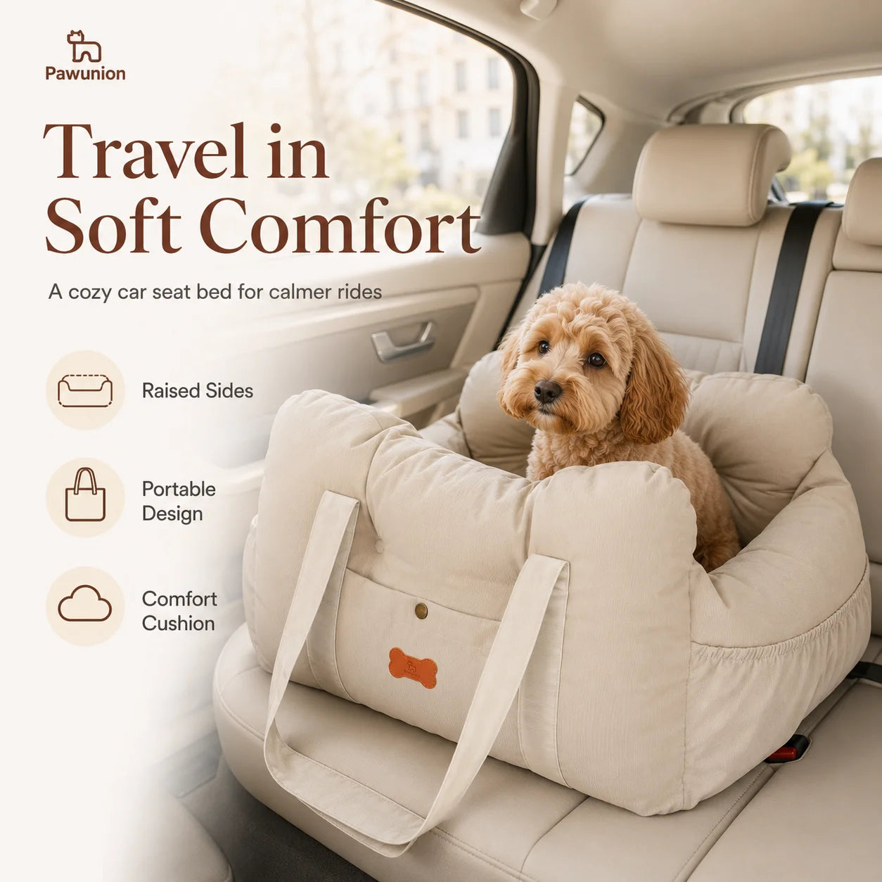Dog Car Seat For Small Medium Dogs,