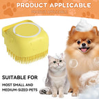 Shampoo-Dispensing Pet Bath Brush