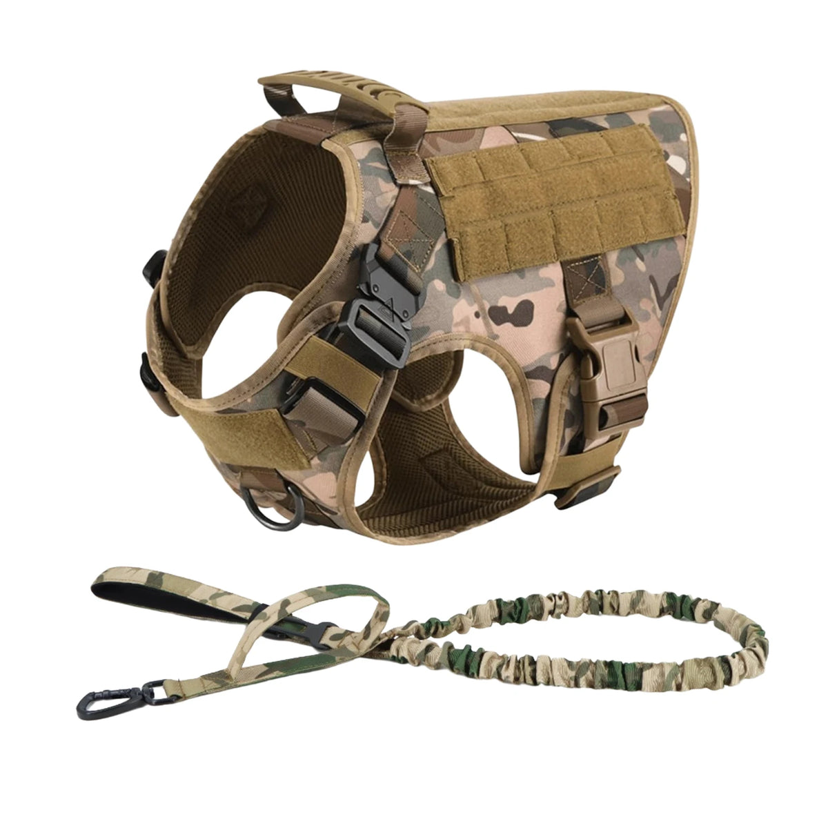 Tactical Dog Harness & Walking Set