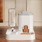 Front view of the gravity food and water station