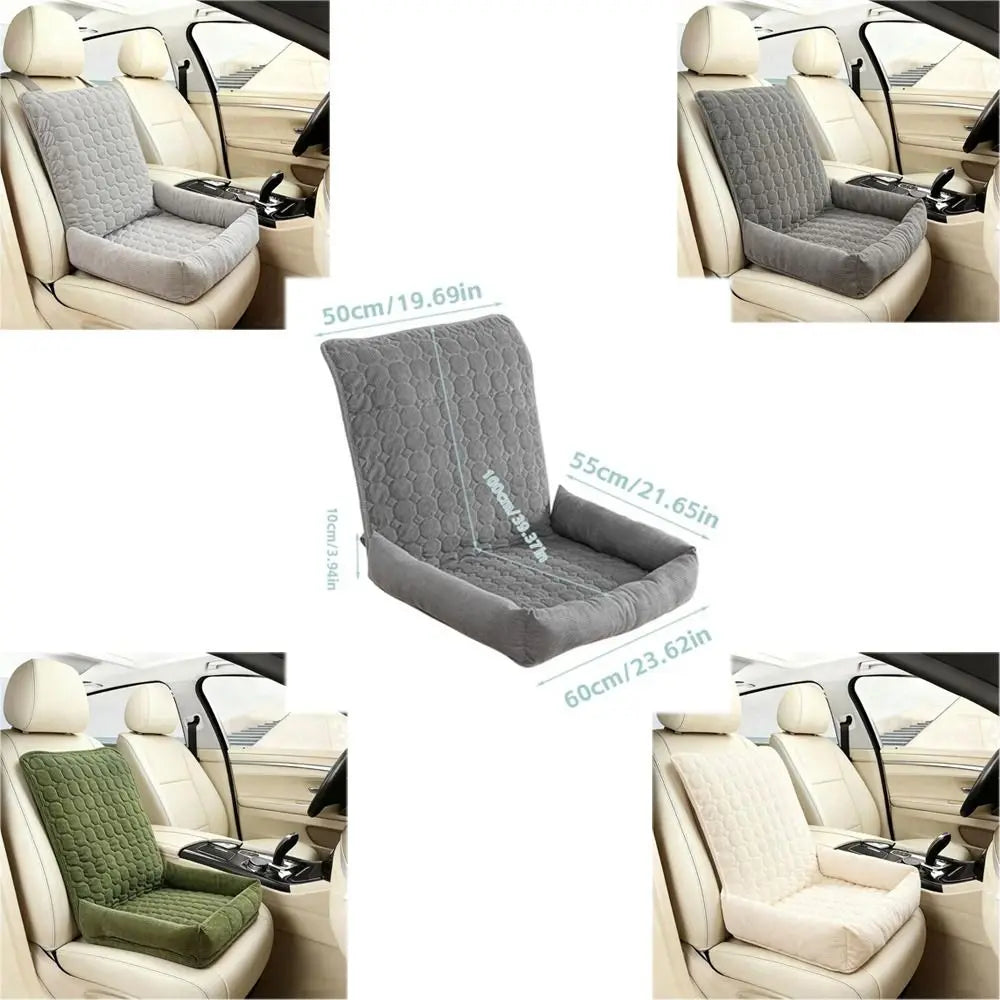 Pet car bed dimensions and four available colors