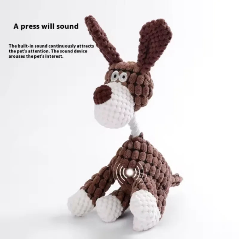 Squeaky Plush Animal Dog Toy