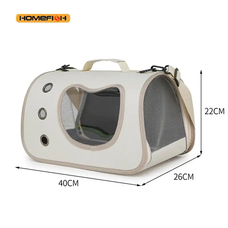 Pet carrier dimension diagram