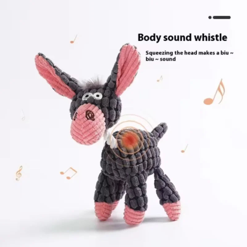 Squeaky Plush Animal Dog Toy