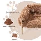 Raised Plush Cat Sofa