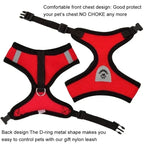 Red harness front and back construction