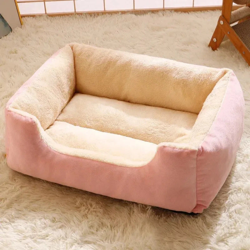 Plush Bolster Pet Bed — product view 9