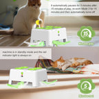 Timed play and pause cycle shown for the rechargeable cat toy