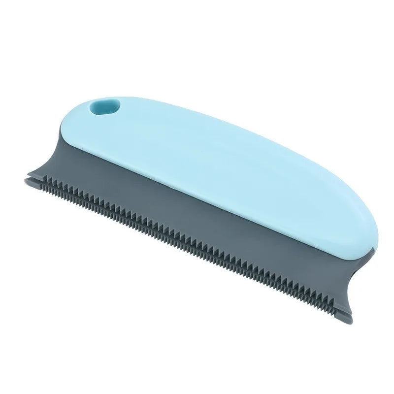 Reusable Pet Hair Remover Scraper - Light Blue