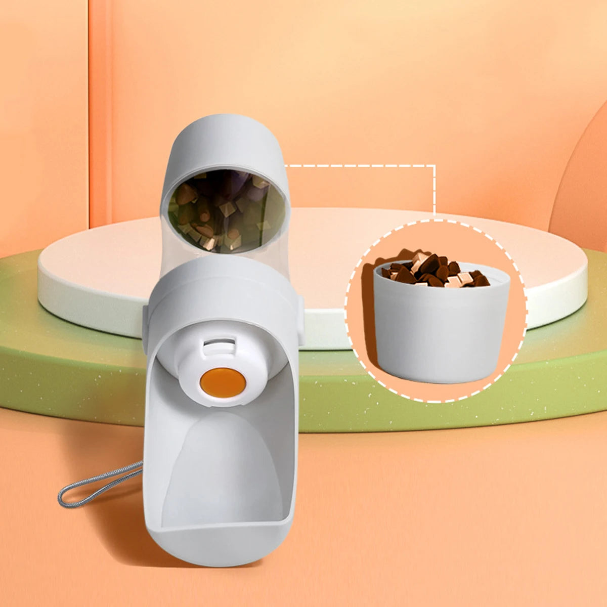 2-in-1 Travel Water Bottle & Food Cup