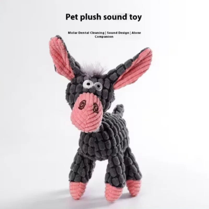 Squeaky Plush Animal Dog Toy
