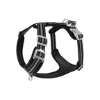 Black reflective Y-front dog harness