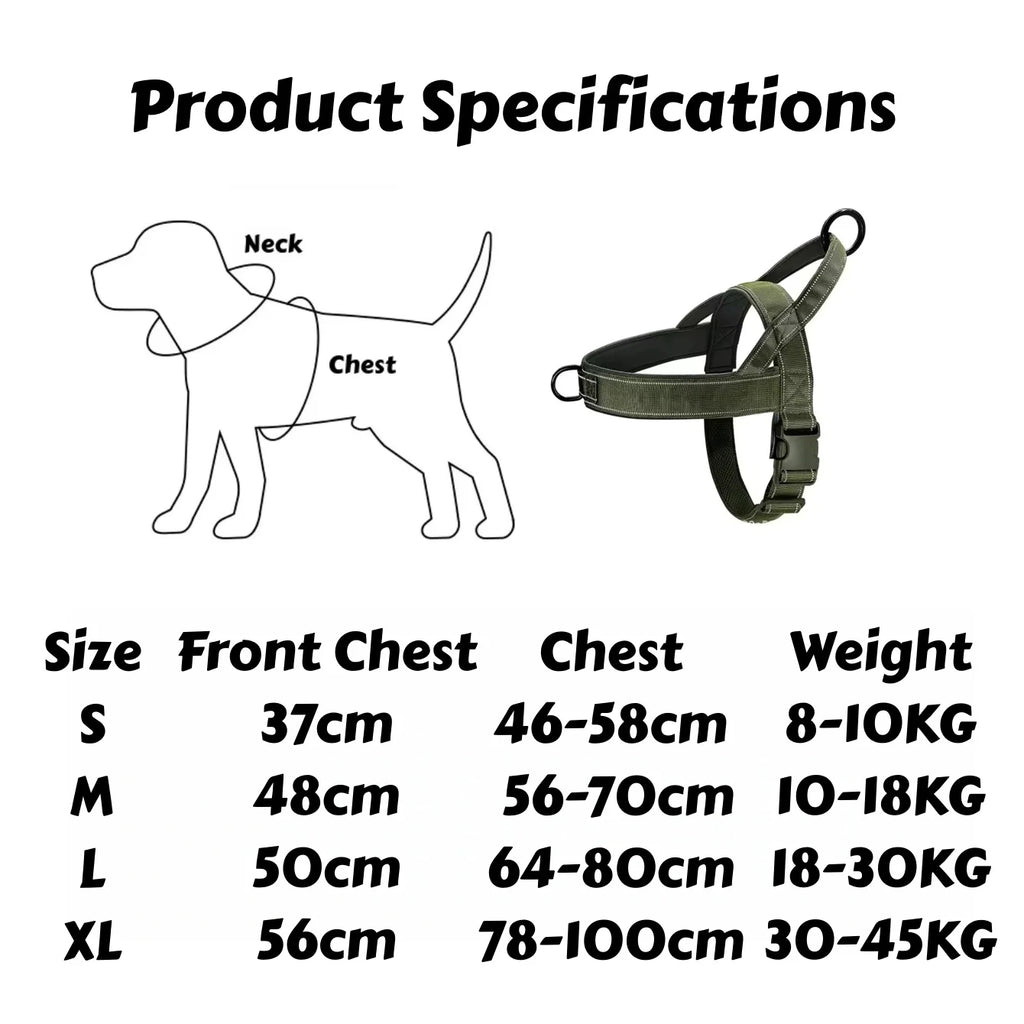 Reflective No-Pull Dog Harness with Handle