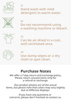 Hand-wash and air-dry care guide
