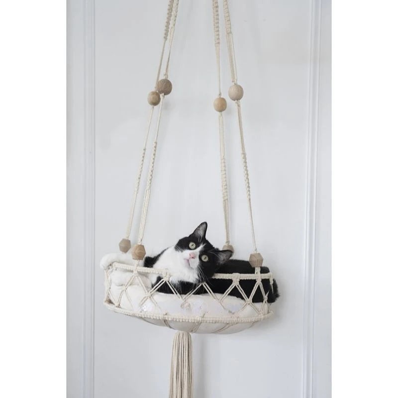 Macramé Hanging Cat Beds & Cushions