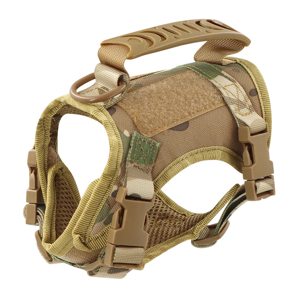 Camouflage tactical harness only on white