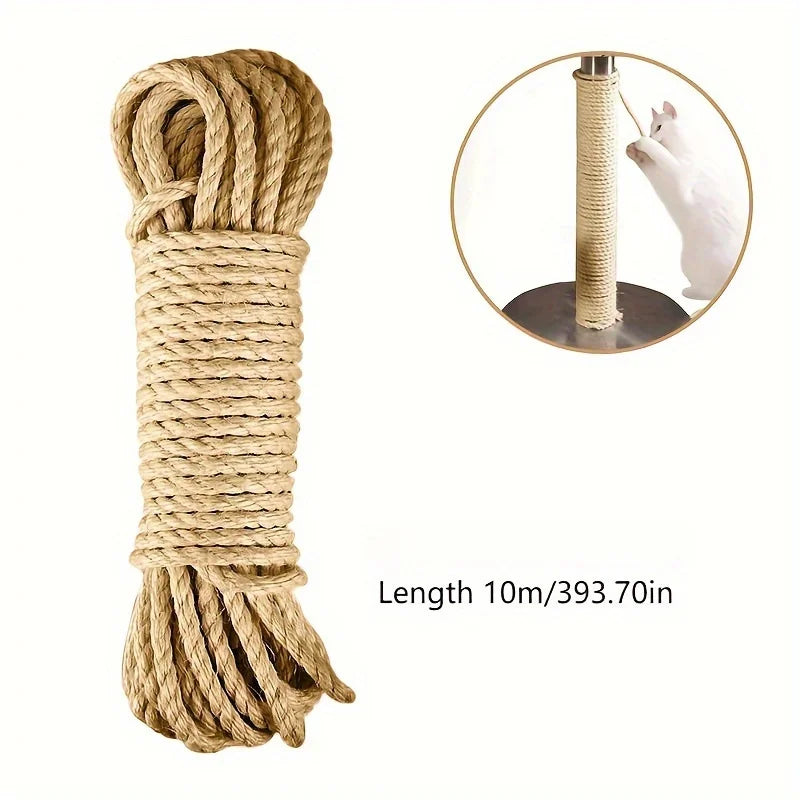 Natural Jute Rope for Cat Scratcher Repair