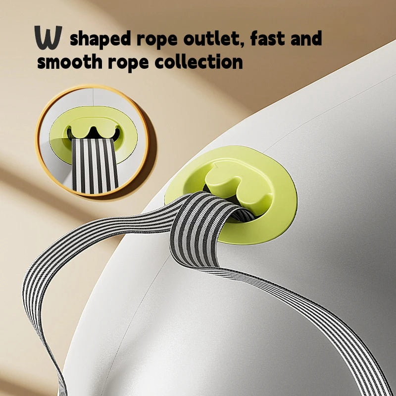 Striped Tape Retractable Dog Leash
