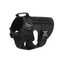 Tactical Dog Harness & Walking Set - Black / Harness Only