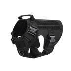 Tactical Dog Harness & Walking Set - Black / Harness Only