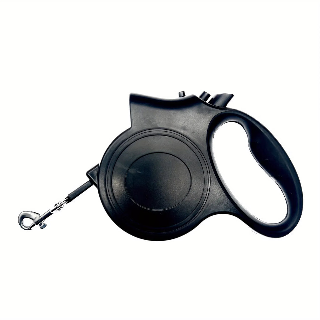 Black Lighted 16 ft Retractable Dog Leash