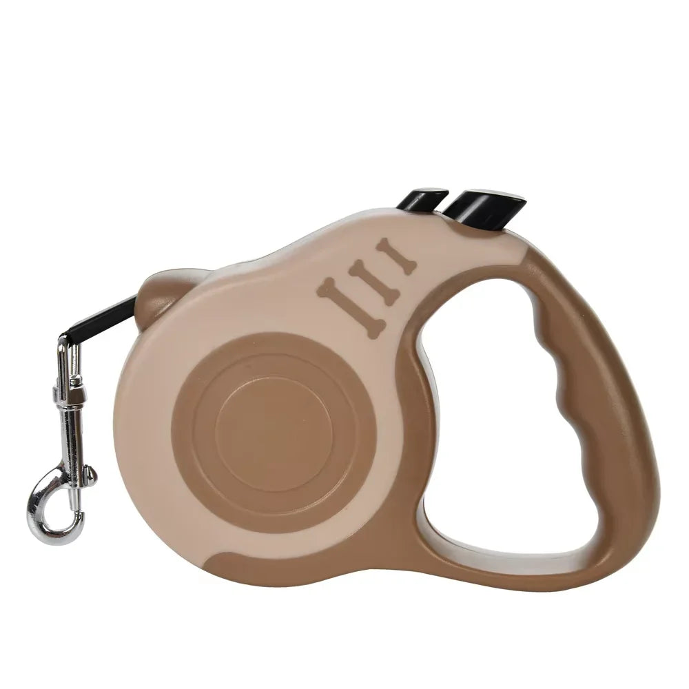 Brown retractable leash